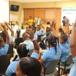 Hospital Ney Arias orienta a estudiantes de SDN sobre prevención choques de tránsito