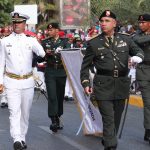 Presidente Medina encabeza desfile por 174 aniversario Batalla 19 de Marzo