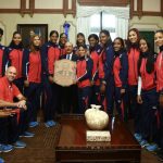 Danilo Medina entrega Bandera Nacional atletas van a  Juegos Centroamericanos y del Caribe en  Colombia