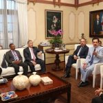 Danilo Medina recibe a delegación PARLACEN encabezada por su presidente el dominicano Tony Raful