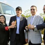 Ciudad Juan Bosch recibe donativo camiones cisterna de la Liga Municipal Dominicana