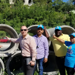 Aspirante a Diputado Nacional por el PNVC donó tuberías de drenaje en Villa Linda