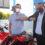 Alcaldía de Santo Domingo Norte recibe donación de motocicletas