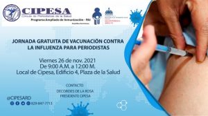 Cipesa realizará jornada de vacuna contra la influenza para periodistas